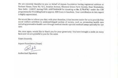 Gaushala Donation