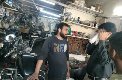 Distributing Wrench & Eye Protection Goggles to Unskilled Mechanics