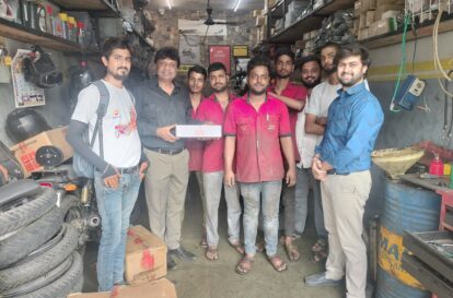 Distributing Wrench & Eye Protection Goggles to Unskilled Mechanics