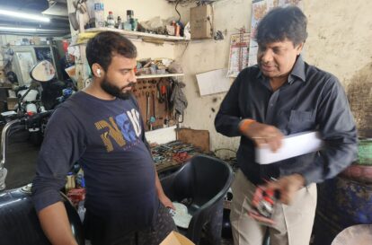 Distributing Wrench & Eye Protection Goggles to Unskilled Mechanics