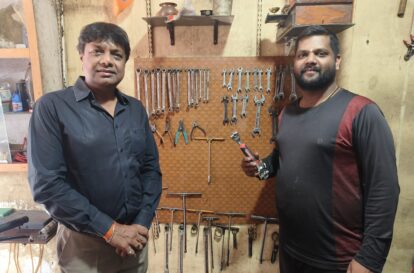 Distributing Wrench & Eye Protection Goggles to Unskilled Mechanics